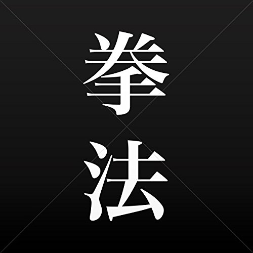 Kenpo Stickers - Waterproof Vinyl Decals for Laptops, Tablets & Tech (8x3.62 Inch) - Perfect for Gym Bags, Water Bottles & Outdoor Gear - White Hieroglyph Design