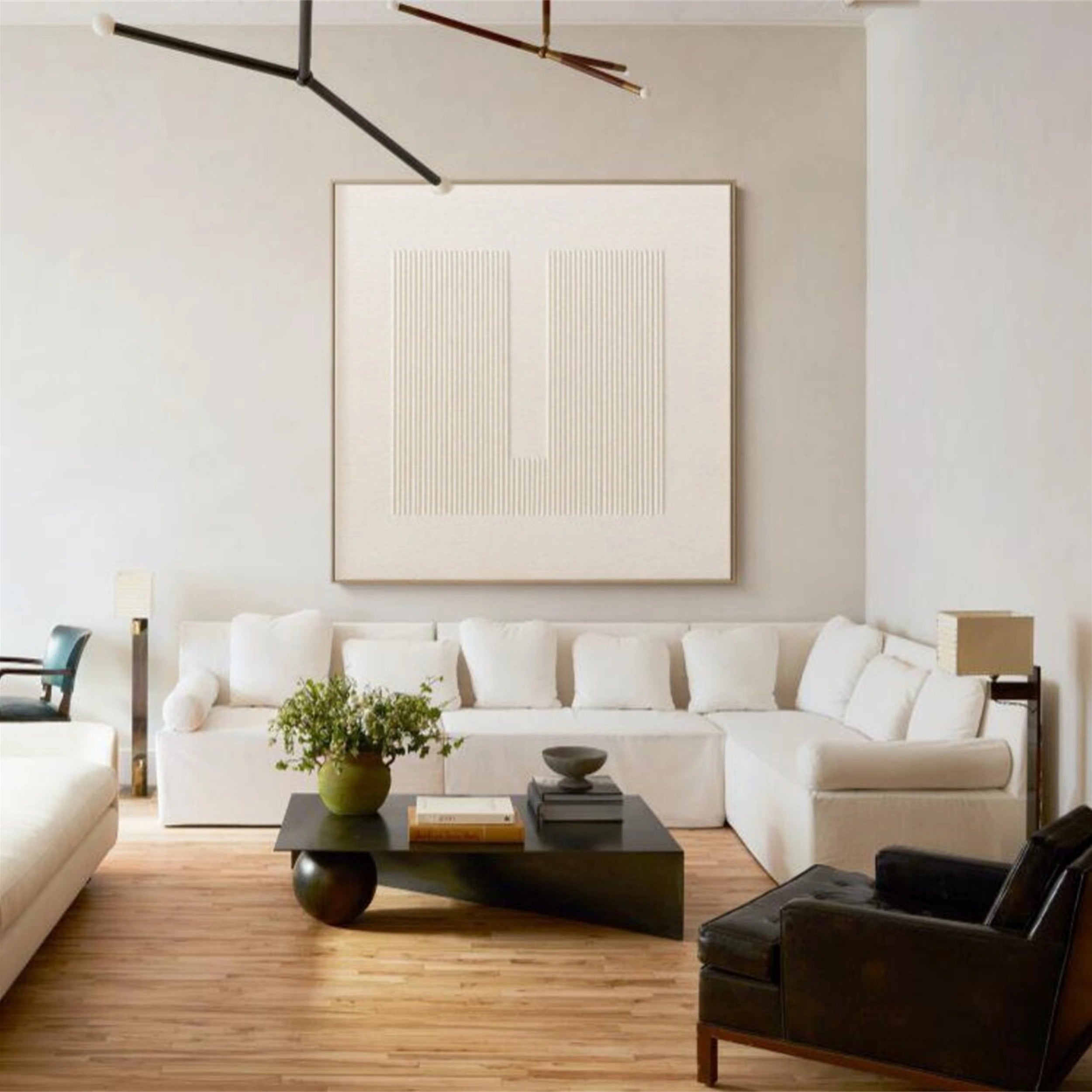Beige & Brown Abstract Wall Art Print #BB070 - Modern Home Decor for Living Room, Bedroom & Office