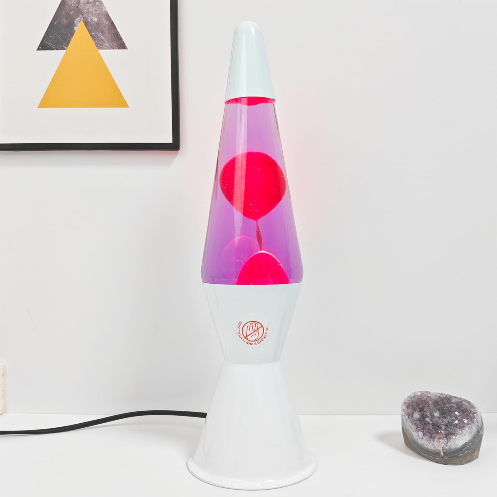 16IN Purple Liquid Motion Lamp with Red Wax - Magma Lava Night Light for Home Decor, Bedroom, Office, Camping | Relaxing Mood Lighting Gift for Adults, Teens, Boys & Girls