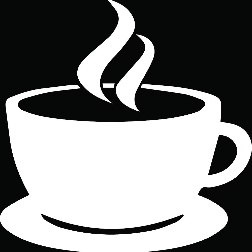 Premium Waterproof Vinyl Decal Stickers for Coffee Mugs - ANDGEST White Coffee Cup Set of 2 - Perfect for Laptop, Phone, Helmet, Car Window, Bumper, Door & Wall Decoration - Great Gift for Coffee Lovers & Home Office Decor