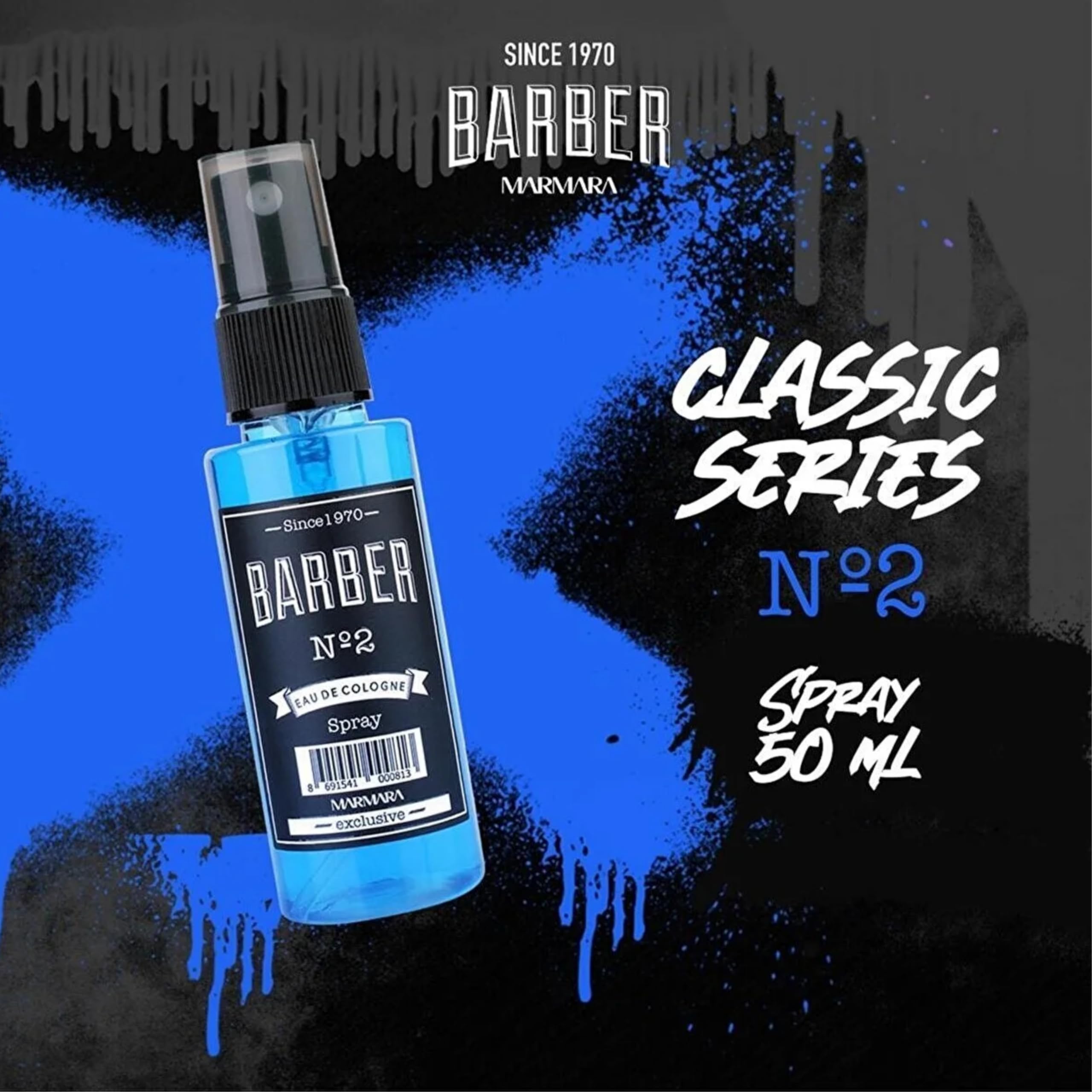 Marmara Barber Cologne No.2 - Premium Traditional Cologne for Barbers & Shaving Enthusiasts (50ml x 12 Bottles) | Perfect for Barber Shops, Grooming Gifts & Men's Skincare Routine