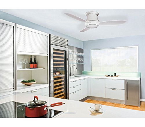 Minka-Aire F593-ORB 3-Blade Flush Mount Ceiling Fan with 49W Light Kit - Oil Rubbed Bronze Finish - Perfect for Bedrooms, Living Rooms & Home Offices