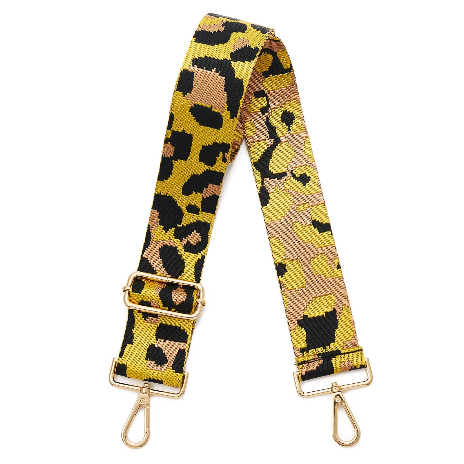 Adjustable Wide Purse Straps Replacement - Gold Hardware Crossbody Shoulder Strap for Women | Perfect for Handbags, Totes & Everyday Use