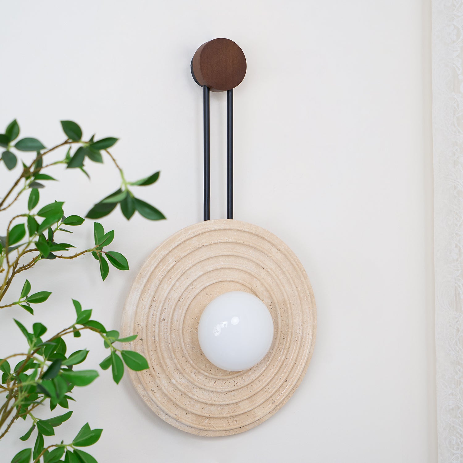 Growth Ring Wall Lamp - Modern LED Wall Sconce with Adjustable Brightness for Bedroom, Living Room, and Hallway Lighting Decor
