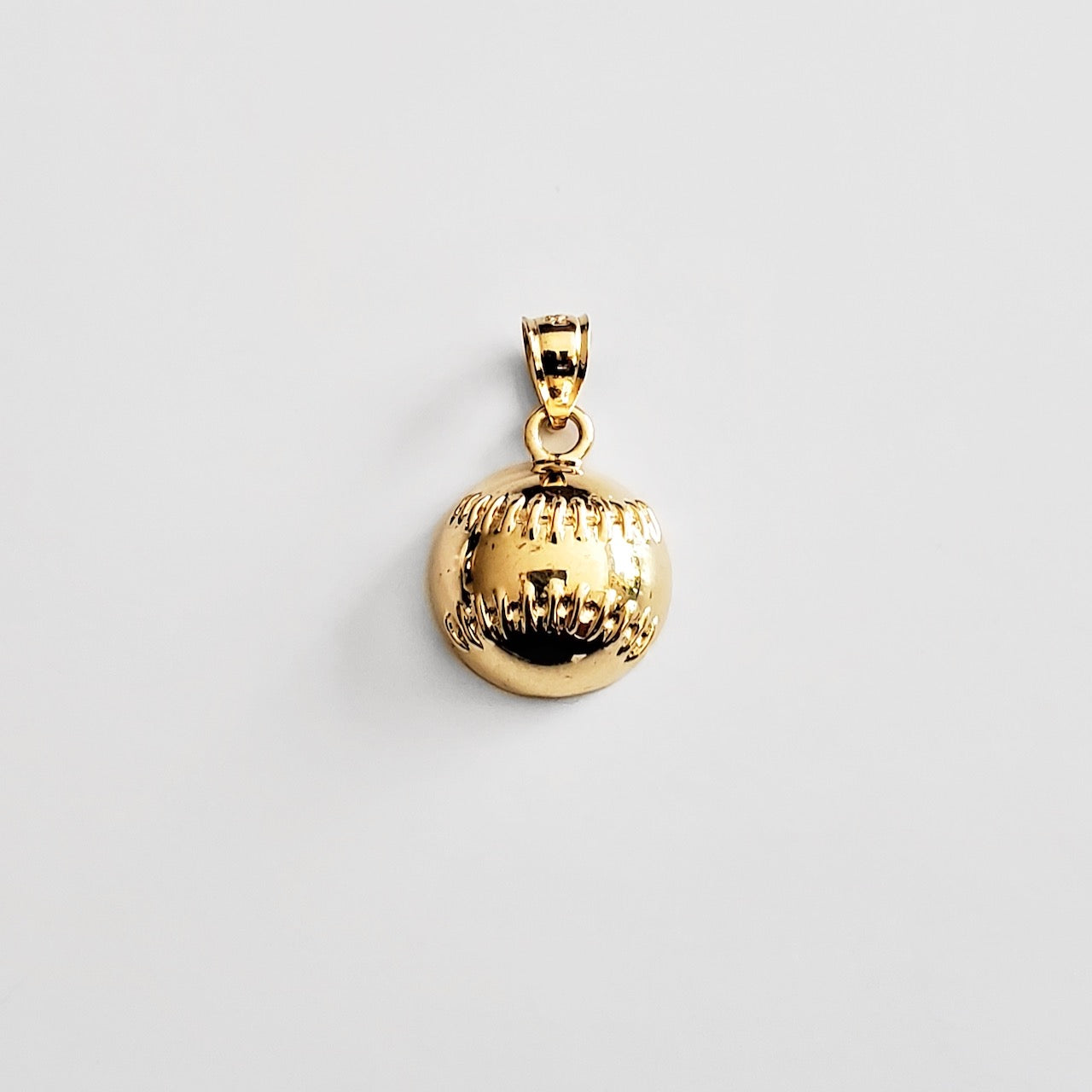 2334 Gold Baseball Pendant Necklace - 14K/18K Real Gold Jewelry for Men & Women - Perfect for Sports Fans, Gifts & Everyday Wear