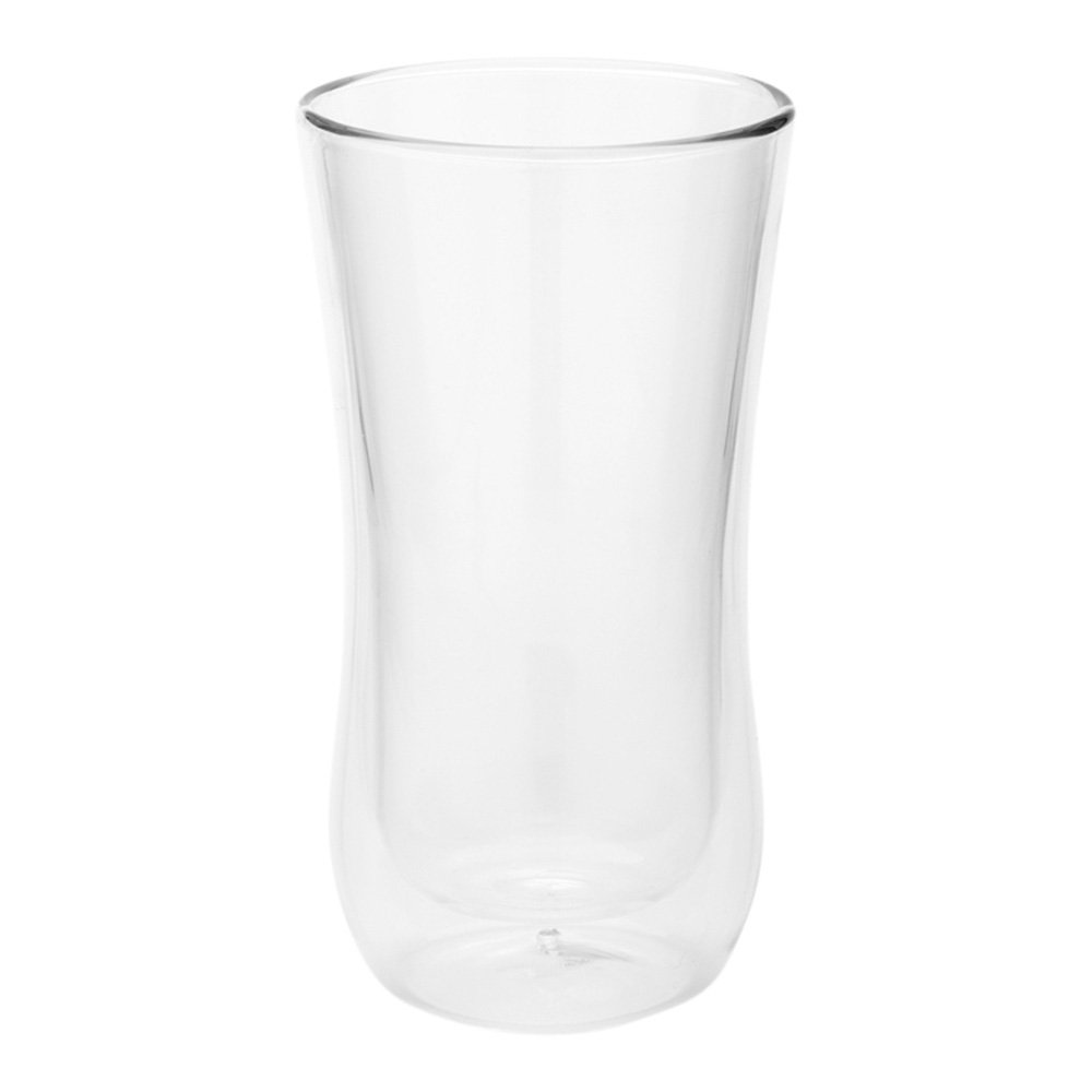 Restaurantware Forma 10oz Double Wall Insulated Beverage Glasses - Chip-Resistant Clear Drinking Glasses with Rolled Rim for Water, Juice, Wine & Cocktails - Perfect for Restaurants, Bars, Home Entertaining & Daily Use