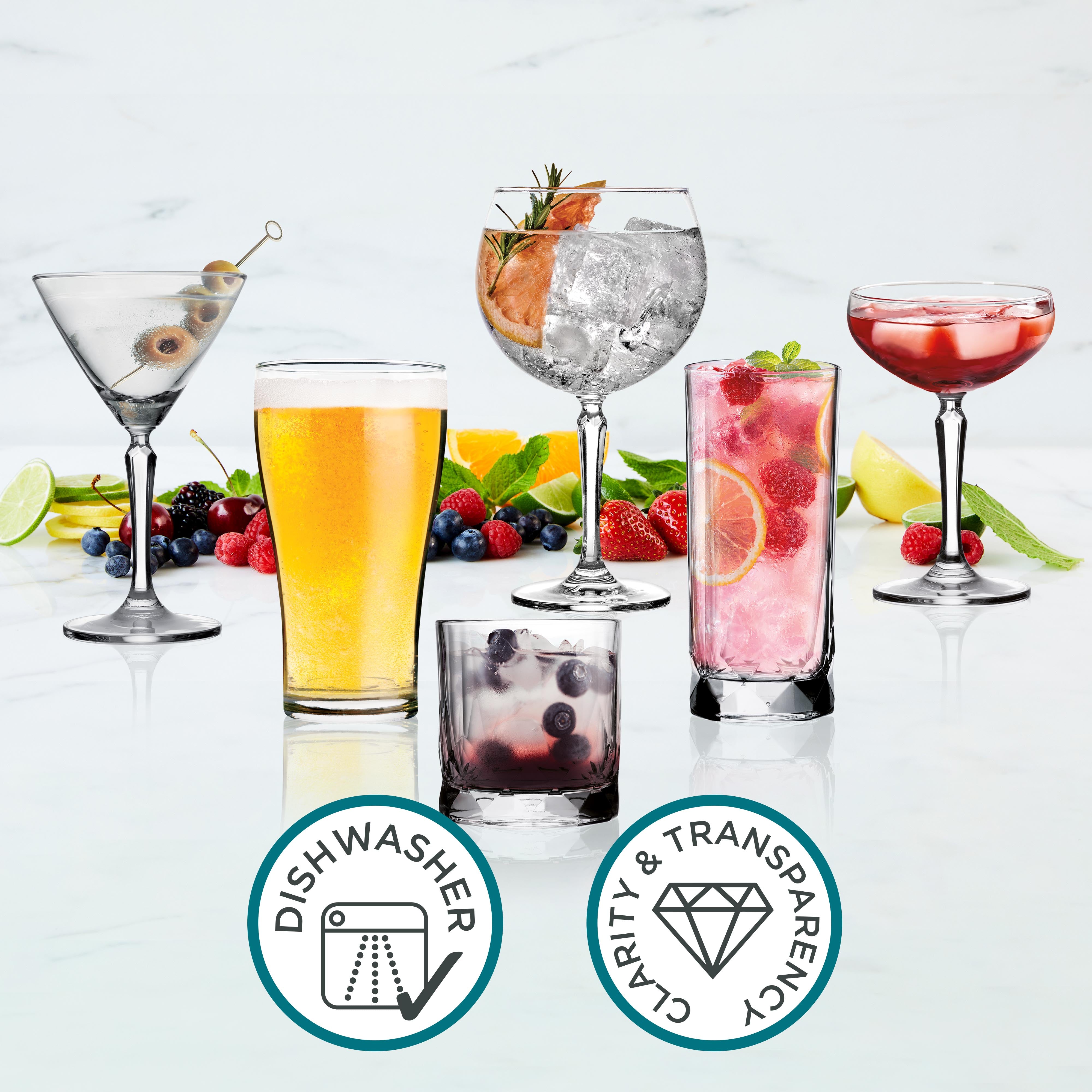 Premium Salute Coupe 215ml Glass Set of 4 - Elegant Champagne Flutes for Weddings, Parties & Special Celebrations