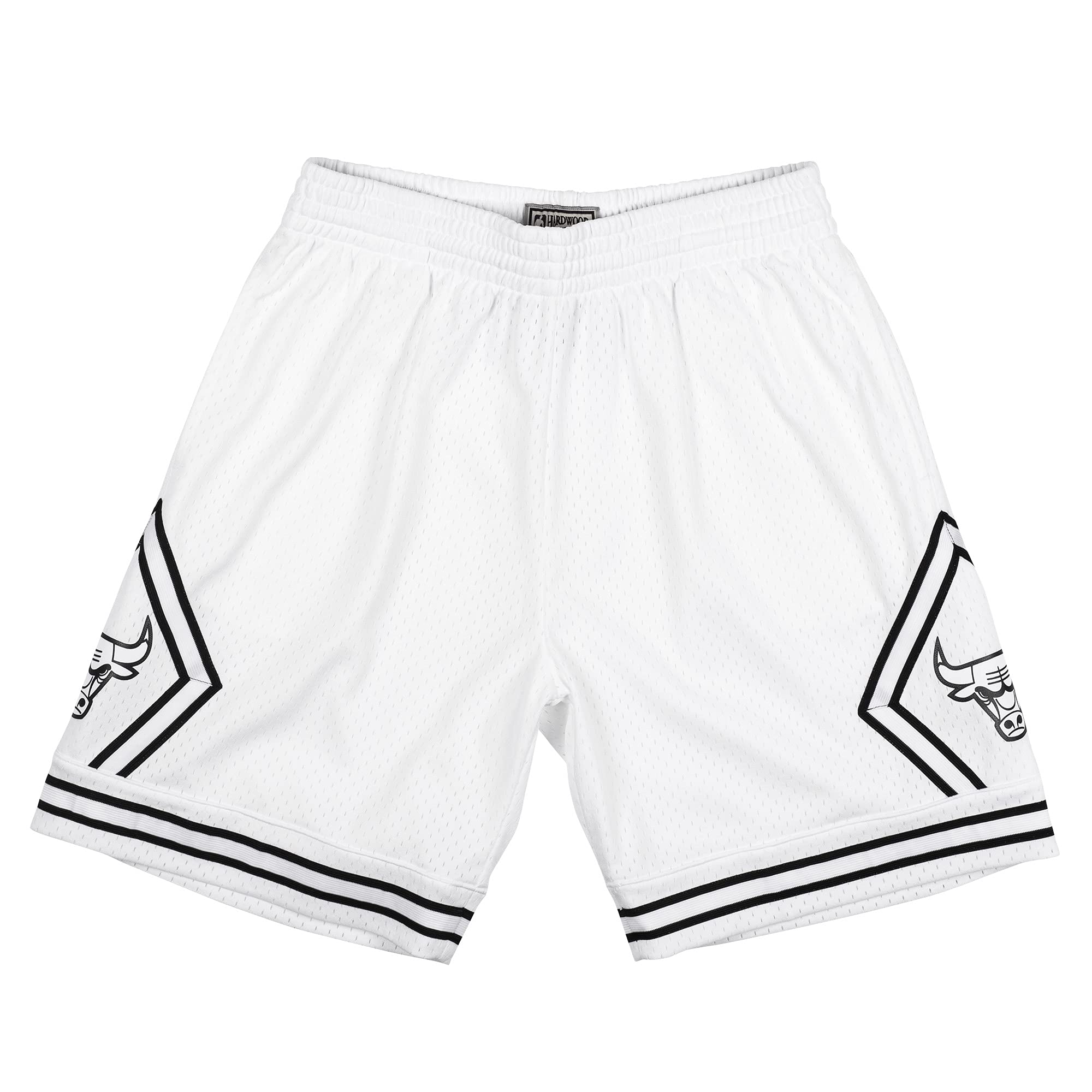 Mitchell & Ness Chicago Bulls 1997 NBA Swingman Shorts - White - Size M - Retro Basketball Shorts for Men - Perfect for Games, Workouts & Casual Wear
