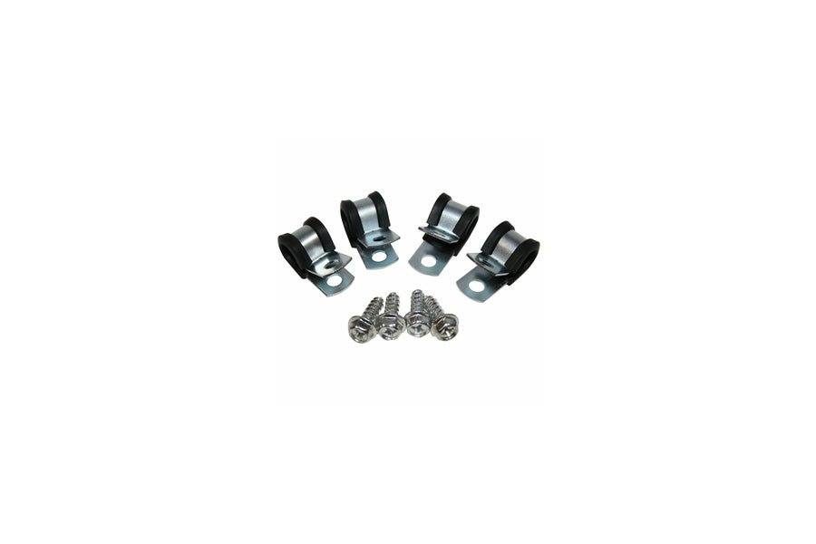 Bulldog Winch P Clamps 1/2 Inch for 2 Gauge Wire - Heavy Duty Cable Clamps Set of 4 - Perfect for Off-Road Vehicles, Marine & Industrial Applications