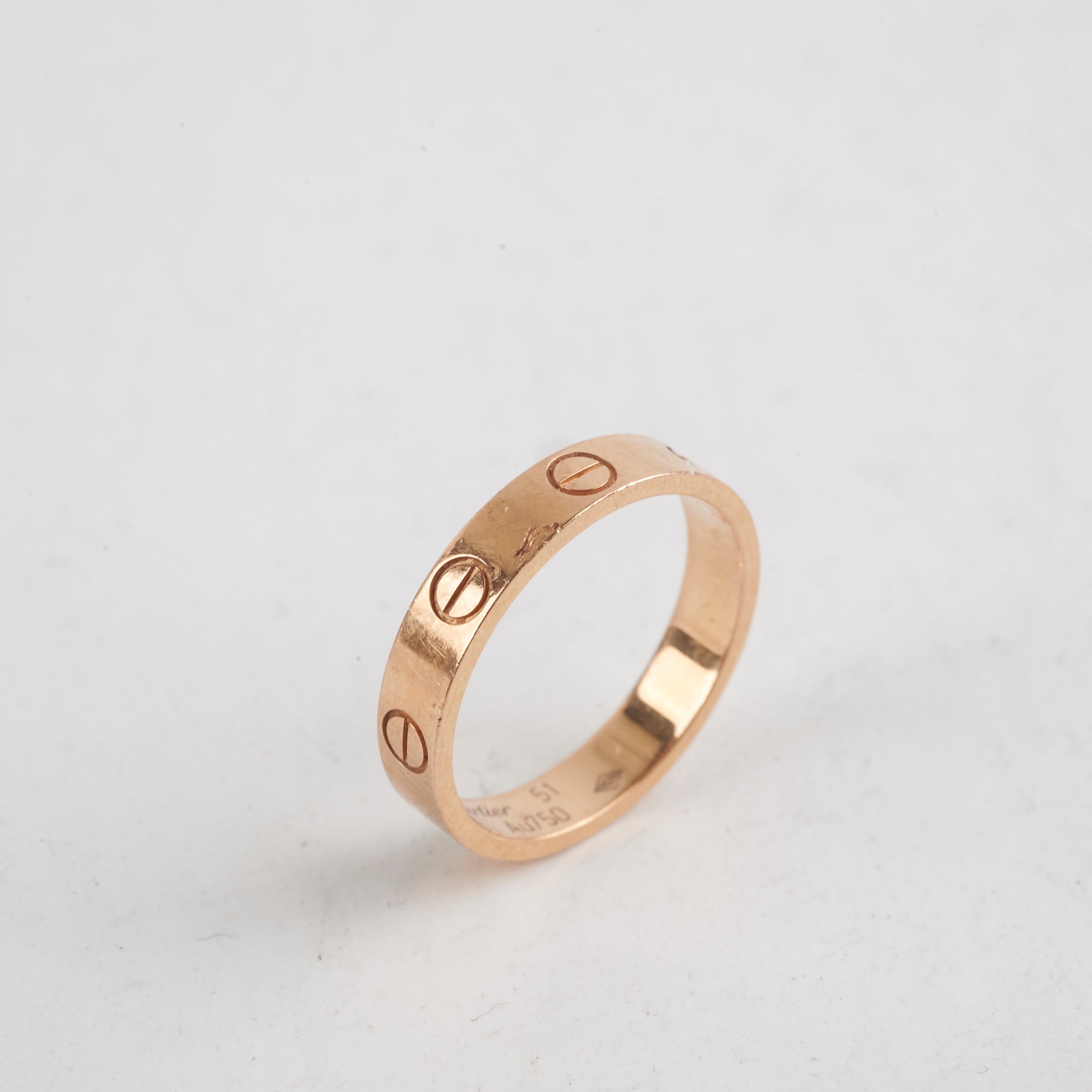 Cartier Love Ring 18K Pink Gold Size 51 - Luxury Wedding Band for Women, Romantic Anniversary Gift for Her, Perfect for Engagements & Special Occasions