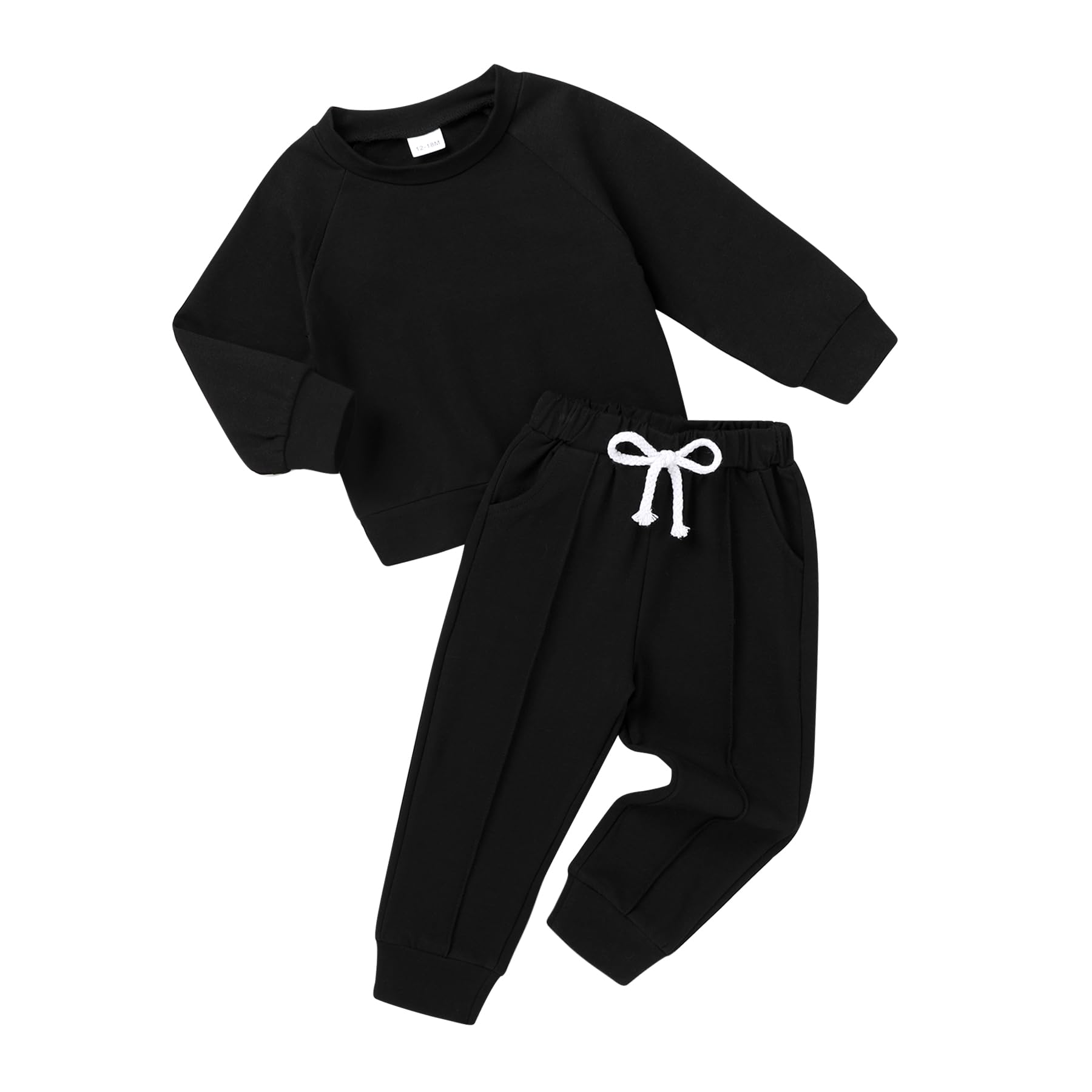 YOUNGER TREE Girls' Long Sleeve Sweatsuit Set - Toddler Fall Outfits with Top & Sweatpants | Soft Baby Girl Clothes for Playdates, Preschool & Autumn Adventures