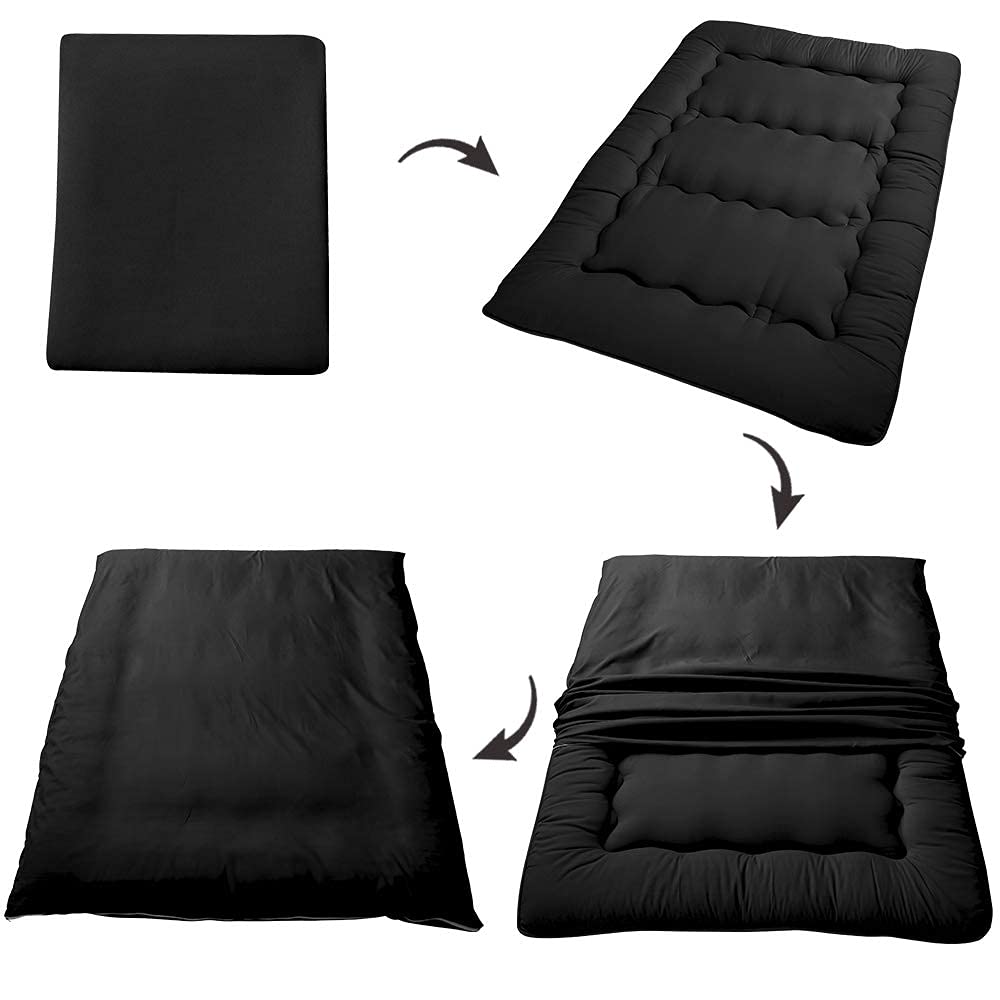 MAXYOYO Japanese Floor Futon Mattress - Portable Foldable Tatami Mattress for Guest Bed, Camping & Small Space Living | Comfortable Floor Sleeping Solution