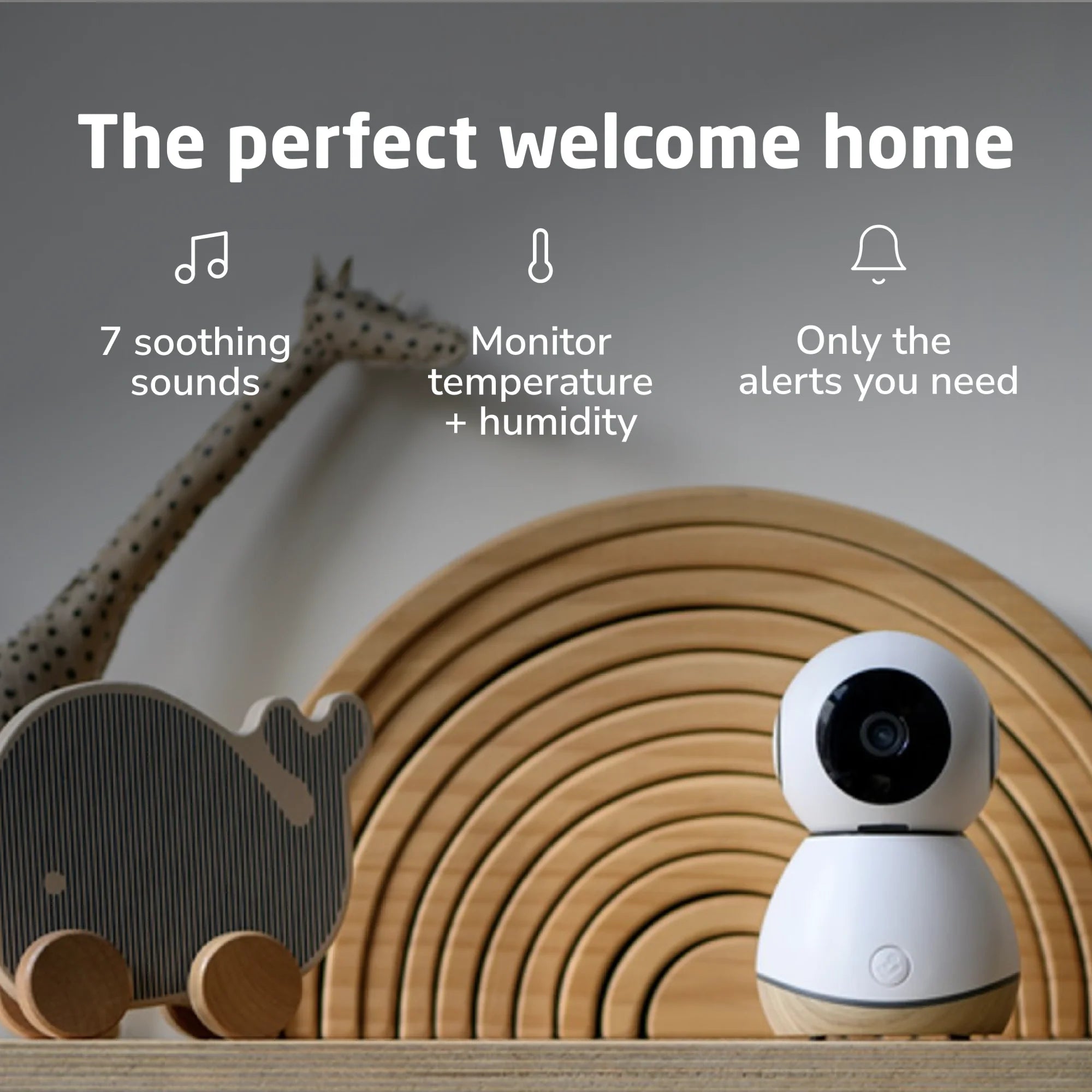 Maxi Cosi See Pro 360° Rotating HD Video Baby Monitor with Night Vision & Two-Way Audio - Perfect for Nursery, Bedroom & Travel Use