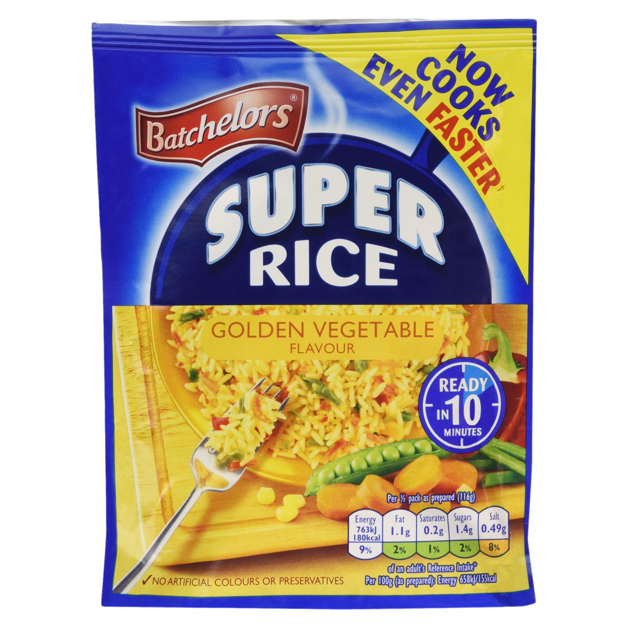 Batchelors Golden Vegetables Flavor Rice 100g - Quick & Easy Microwaveable Rice for Busy Weeknights, Meal Prep & On-the-Go Lunches