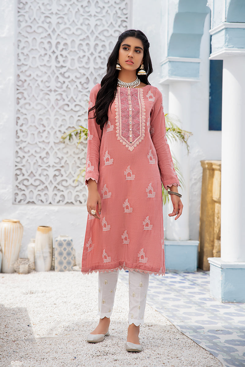 AFSANEH Embroidered Shirt for Women - Elegant Floral Design, Breathable Cotton Fabric - Perfect for Casual Wear, Office Outfits & Summer Fashion