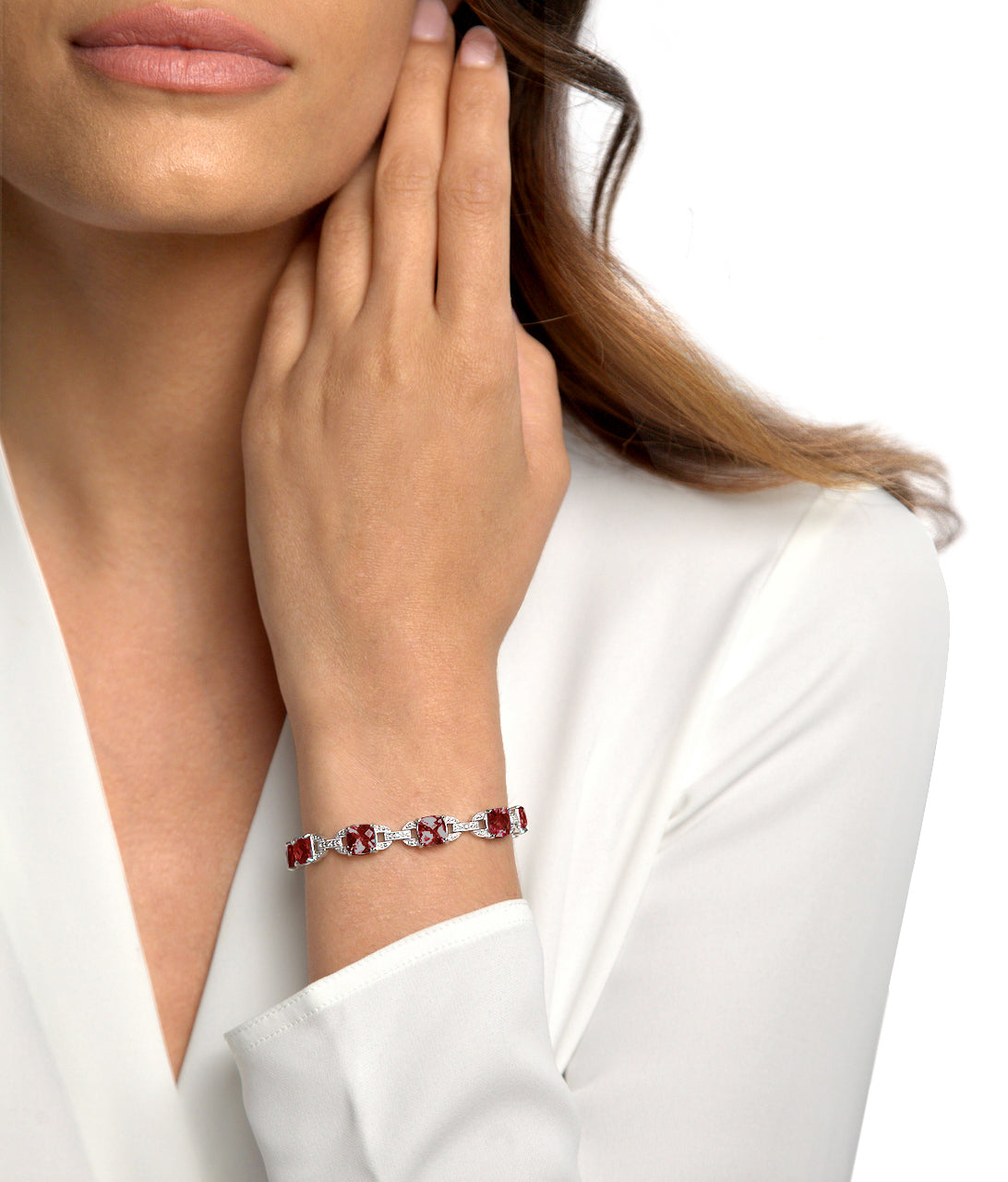Exquisite Colorful Gemstone & Diamond Bracelet for Women - Elegant Fashion Jewelry Gift for Parties, Weddings & Special Occasions
