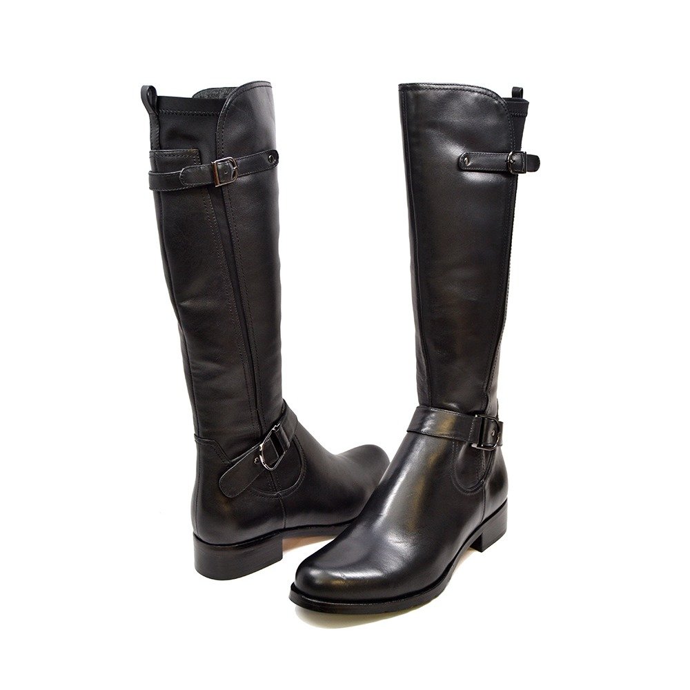 Abigail Extra Slim Calf Women's Leather Boots - 12-13 Inch Calf Size - Stylish Ankle Boots for Work, Casual Outfits & Winter Fashion