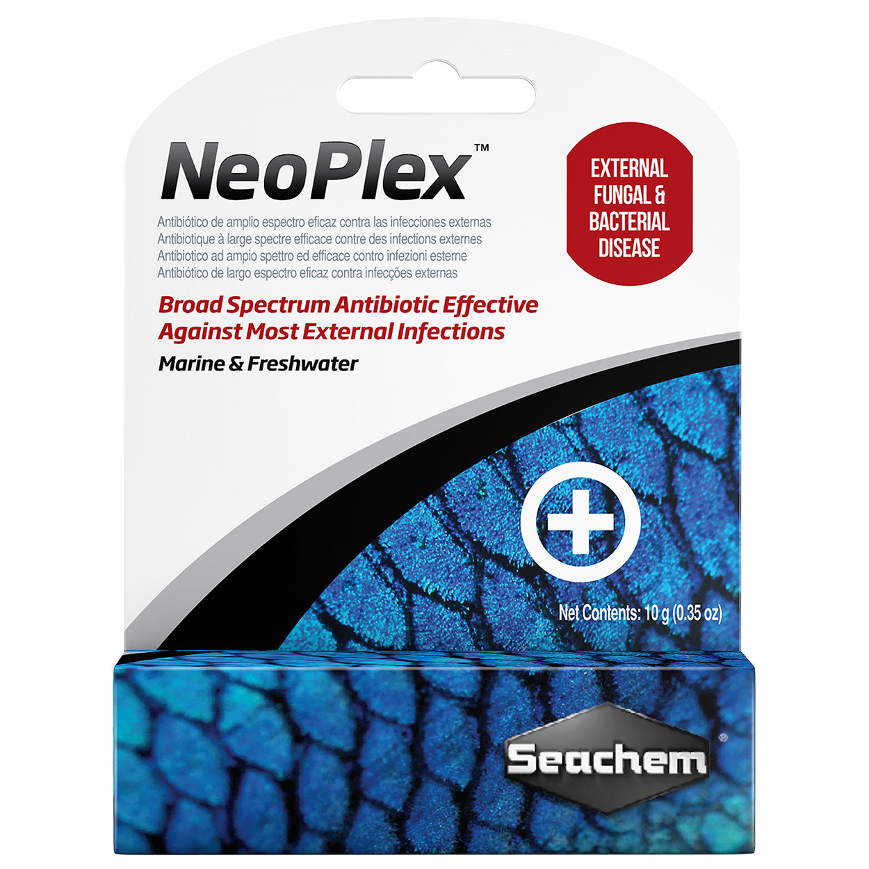 Seachem NeoPlex 5g - Effective External Fungal & Bacterial Treatment for Aquarium Fish | Fast-Acting Fish Disease Remedy for Tanks & Ponds