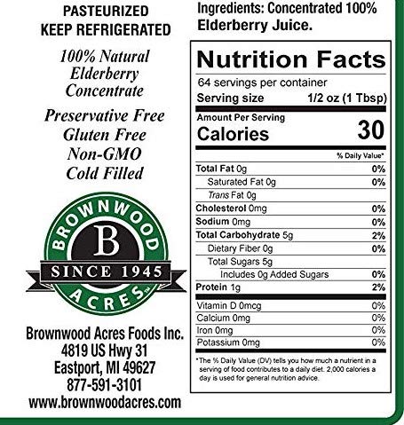 FruitFast 100% Pure Elderberry Juice Concentrate (32 fl oz, Pack of 4) - Unsweetened, Non-GMO, Gluten Free, All Natural Immune Support Supplement | Boosts Immunity, Rich in Antioxidants | Perfect for Smoothies, Teas & Wellness Shots