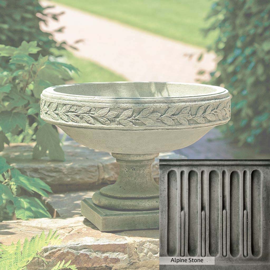 Campania International Longwood Laurel Banded Urn - Elegant Outdoor Garden Planter for Flowers, Plants & Home Decor - Perfect for Patio, Porch & Landscaping
