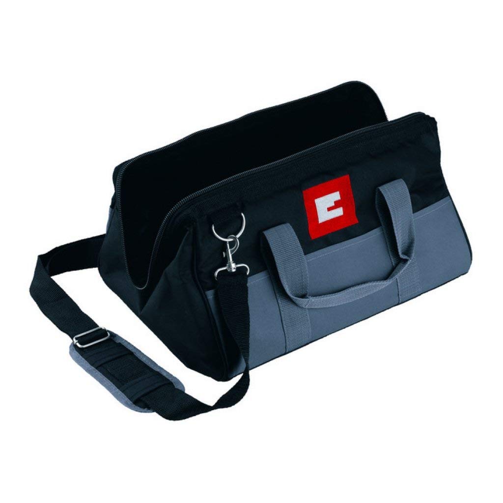 Einhell EINCANBAG Heavy Duty Canvas Tool Bag - Grey/Red/Black for Construction, DIY & Home Improvement Projects | Durable Storage for Hammers, Wrenches & Power Tools