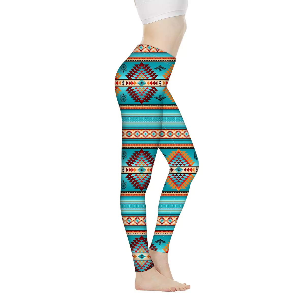 Xhuibop Women's High Waisted Yoga Pants with Elastic Waistband - Stretchy Workout Leggings for Yoga, Gym, Running & Everyday Wear
