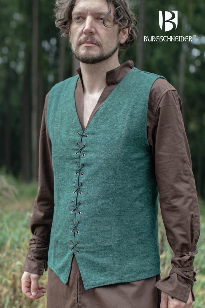Men's Green Maron Vest - Lightweight Outdoor Hiking & Casual Wear for Adventure & Everyday Use