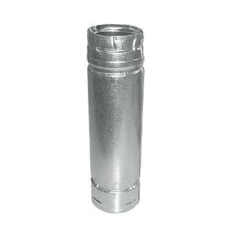 Duravent 4 x 48 PelletVent Pro Galvalume Pellet Stove Chimney Pipe - High Efficiency Venting for Wood Pellet Stoves - Perfect for Home Heating & Fireplace Installation