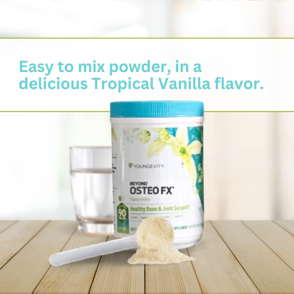 Youngevity Beyond Osteo FX - Tropical Vanilla Flavor | Bone & Joint Support Supplement | Multi-Vitamin Powder for Adults | 6 Canisters (30 Servings Each) | Ideal for Active Lifestyles & Senior Wellness