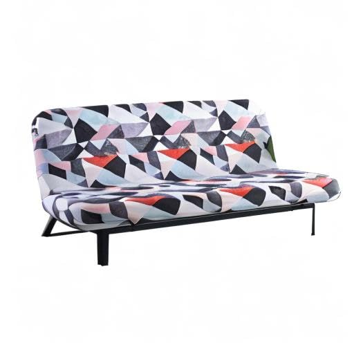 Beacon Pet Stretch Sofa Slipcover - Armless Futon Cover, Printed Fitted Furniture Protector, Elastic Polyester Spandex, Washable Armless Sofa Cover for Folding Couch - Perfect for Pet Owners, Living Room Furniture Protection & Home Decor