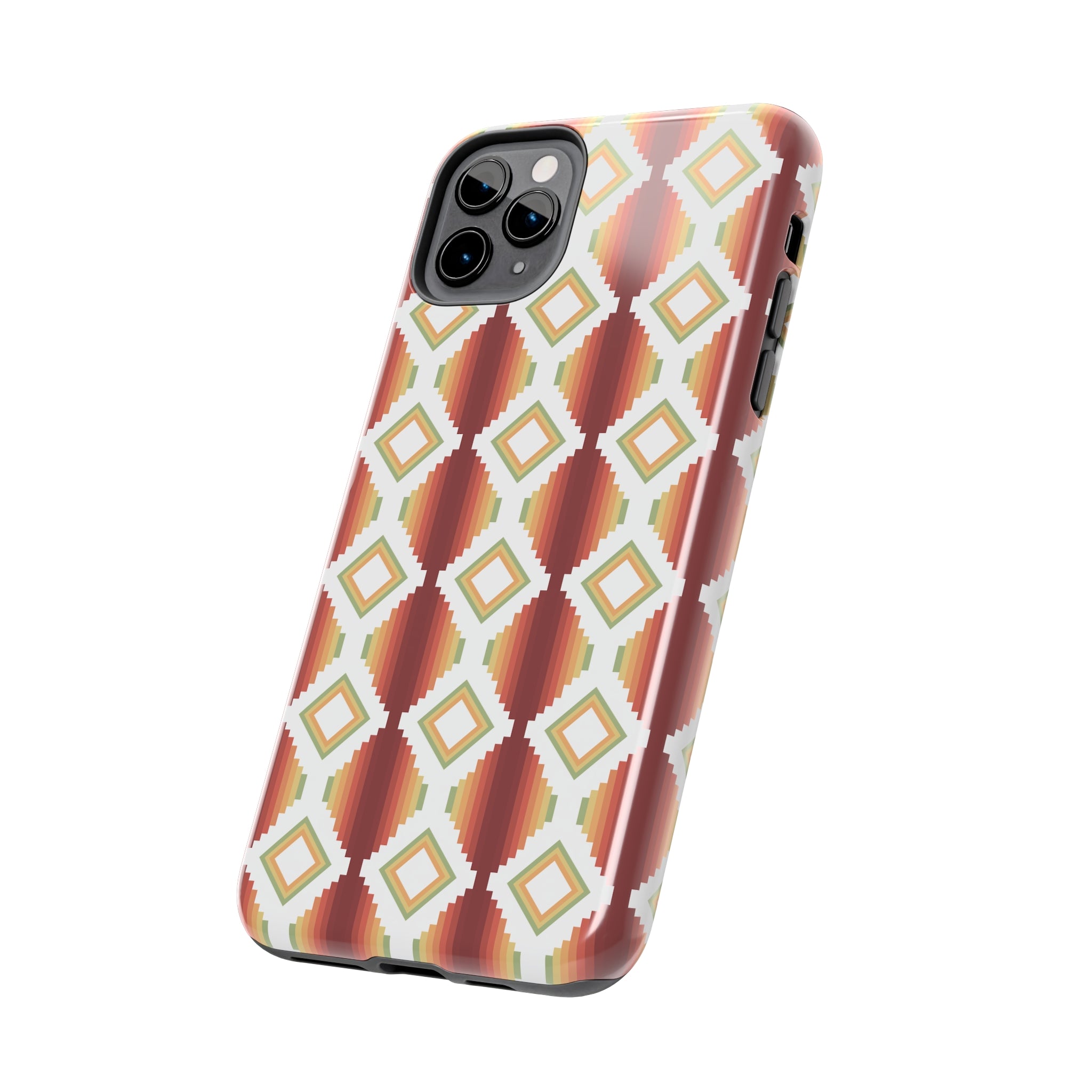 Durable Southwestern Rio Boho Hard Phone Case for iPhone & Samsung - Stylish Protection for Travel & Outdoor Adventures