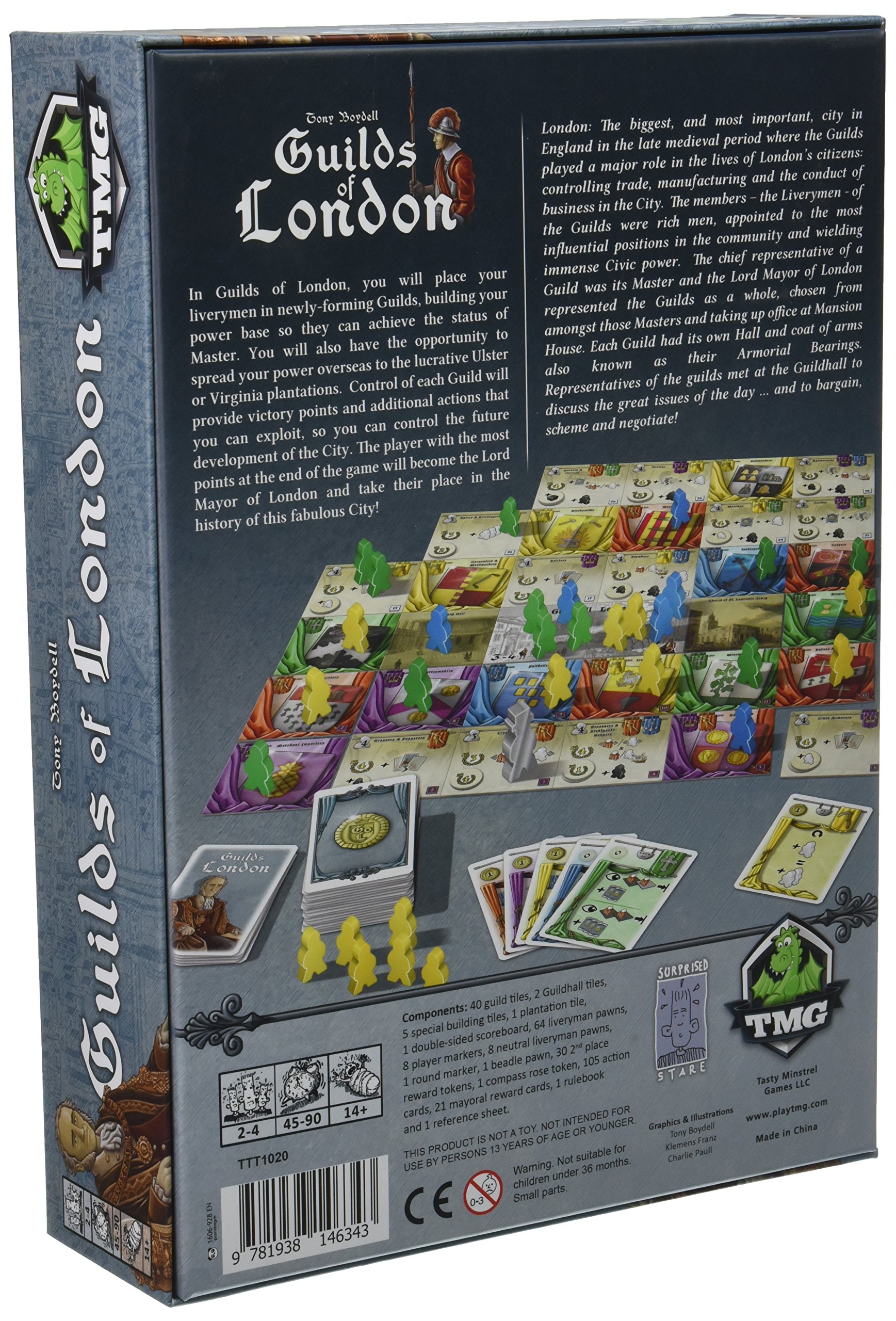 Guilds of London Board Game by Tasty Minstrel Games - Strategic Medieval Trading Game for Adults & Families | Perfect for Game Nights & Social Gatherings