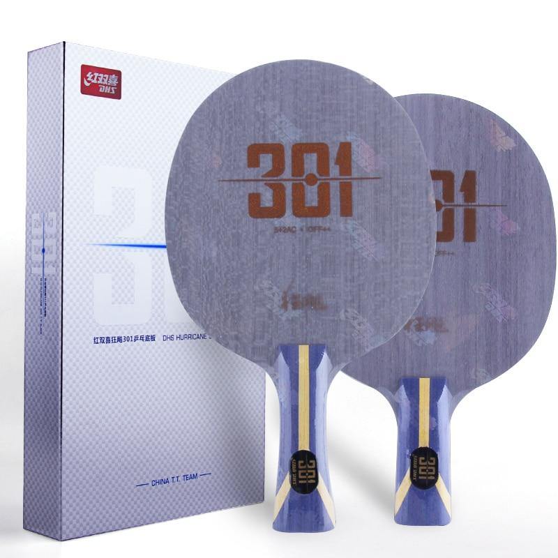 DHS Hurricane 301 Table Tennis Racket - Shakehand Blade for Offensive Play [FL/ST] - Perfect for Competitive Matches & Training Sessions