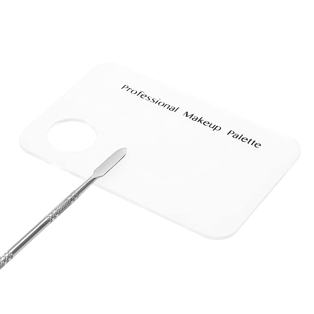 Professional Nail Art Palette & Stainless Steel Spatula for Acrylic Makeup - Salon & Home Use