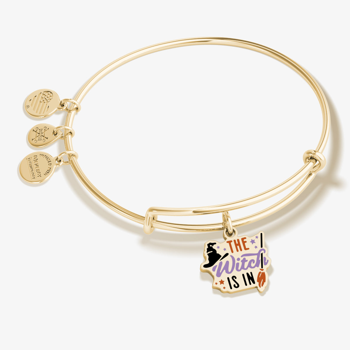 Witch Is In Charm Bangle Bracelet - Gothic Jewelry for Women - Perfect for Halloween, Wiccan Rituals & Witchy Fashion Accessories