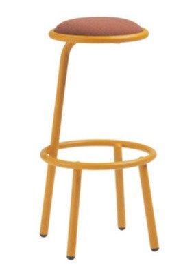 Midj Less M TS Stool - Modern Minimalist Stool for Home, Office & Cafe - Durable & Stylish Seating Solution