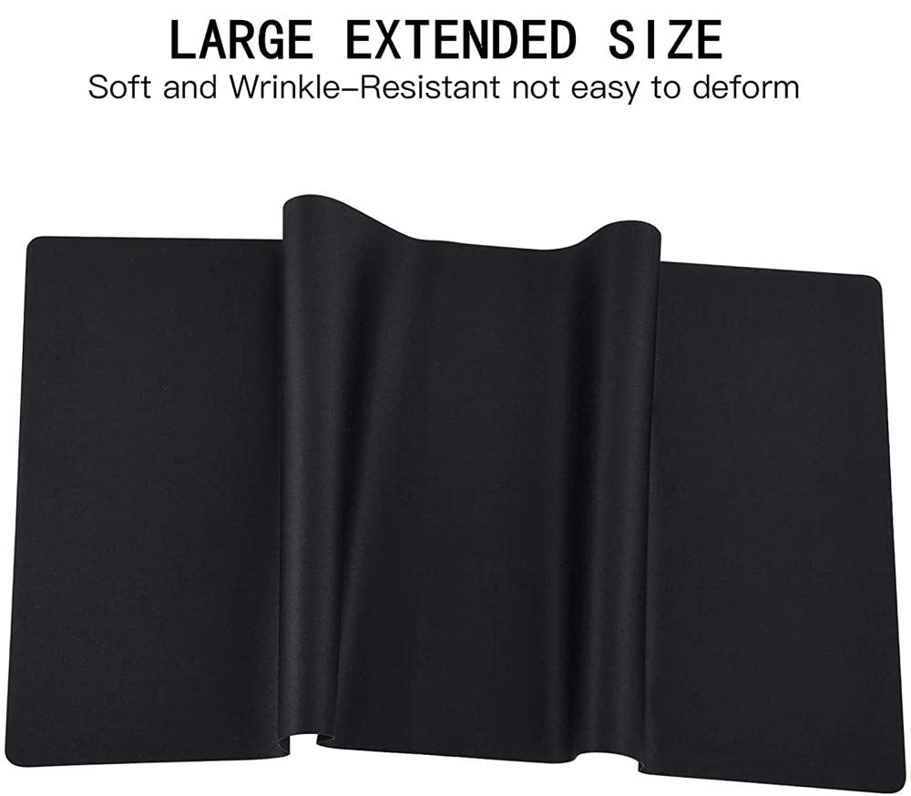 Blue Strata Liquid Abstract Gaming Mouse Pad - XXL Large 1000x500mm Waterproof Desk Mat for Computer, Laptop & Keyboard - Perfect for Gaming, Office & Home Workspace