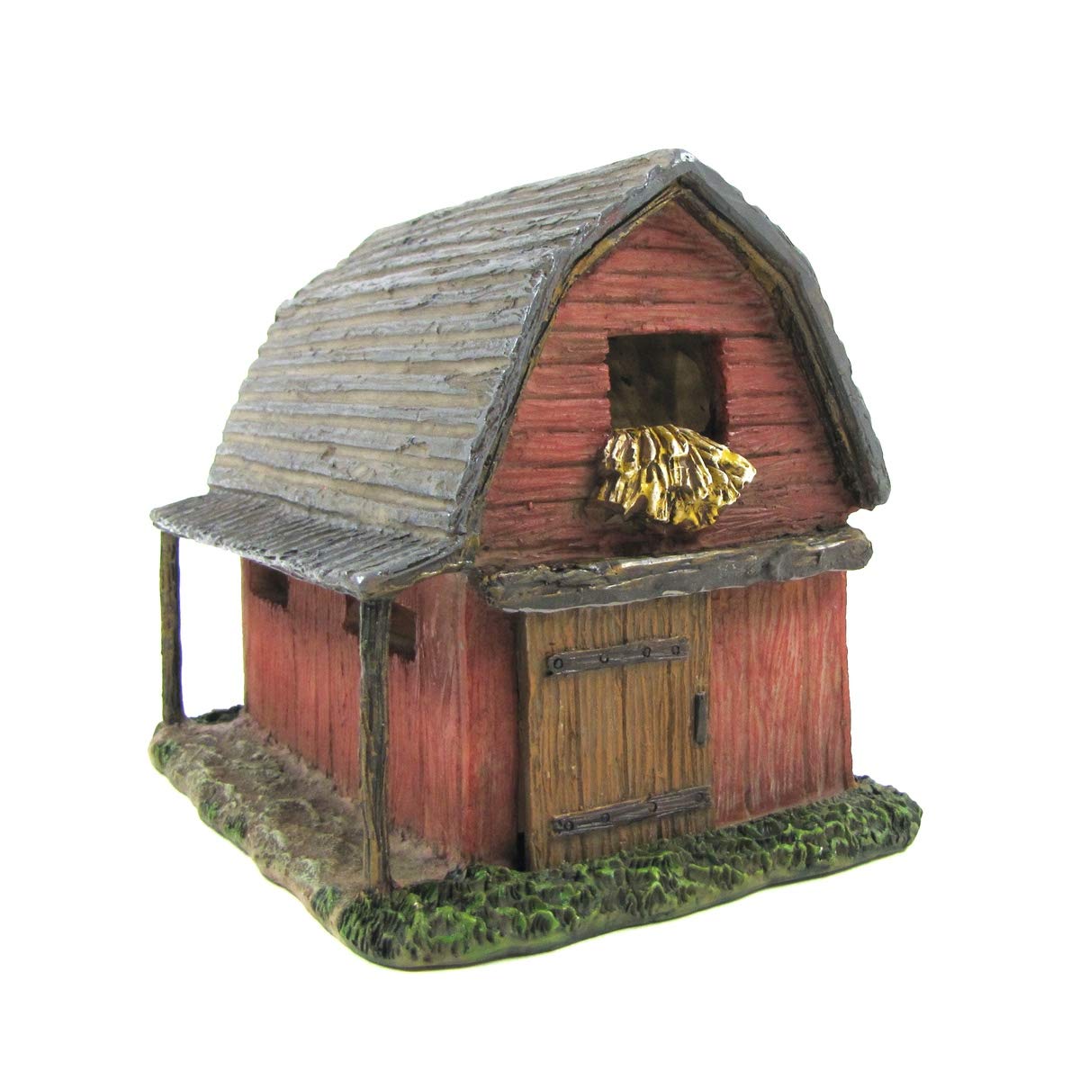 Miniature Red Barn Fairy Garden House - Tiny Dollhouse Decor for Outdoor Gnome & Fairy Gardens - Perfect for Fairy Tale Scenes, Miniature Landscapes & Backyard Displays