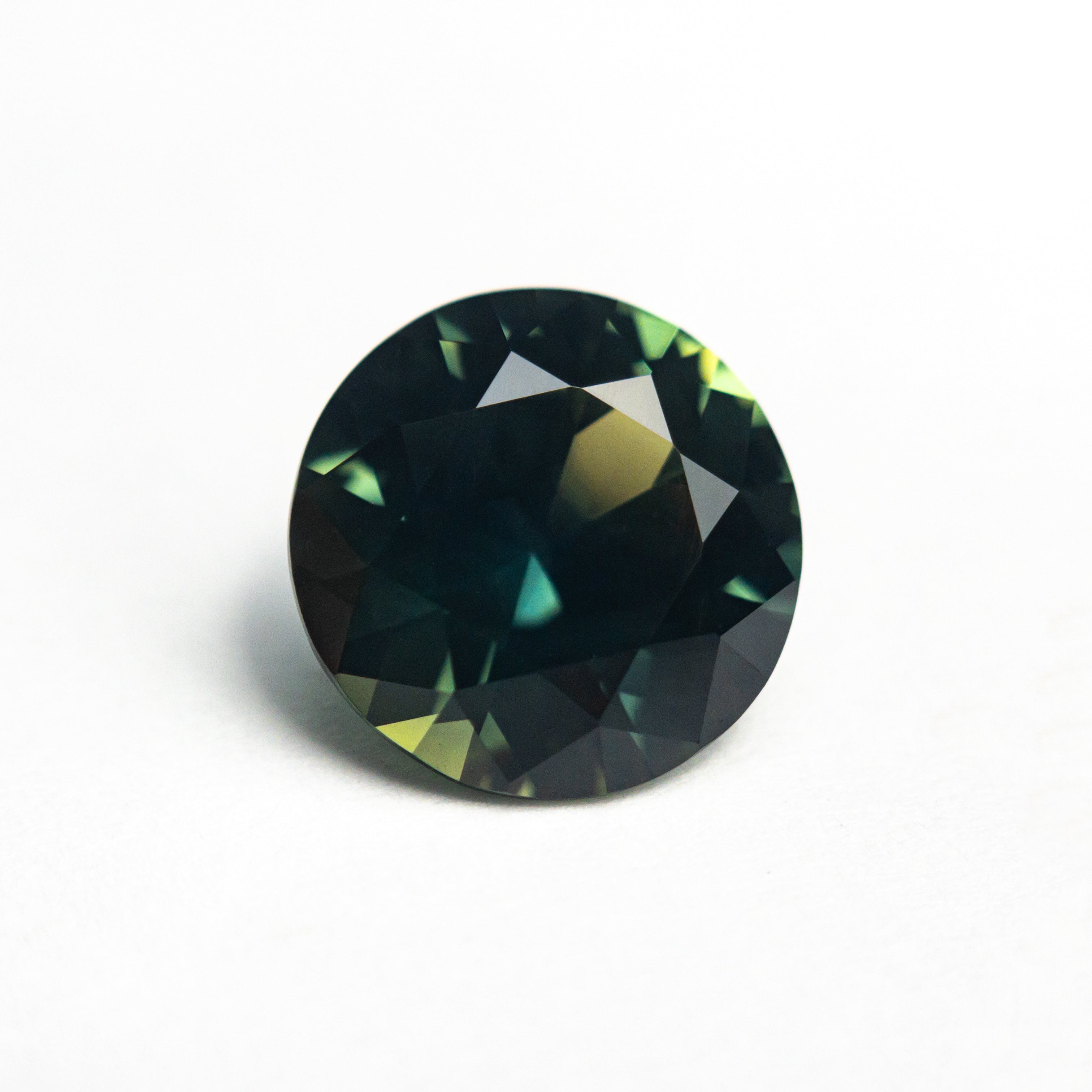 2.94ct Round Brilliant Blue Sapphire Gemstone - 8.90x8.84x5.32mm Natural Loose Sapphire for Jewelry Making, Engagement Rings & Necklaces
