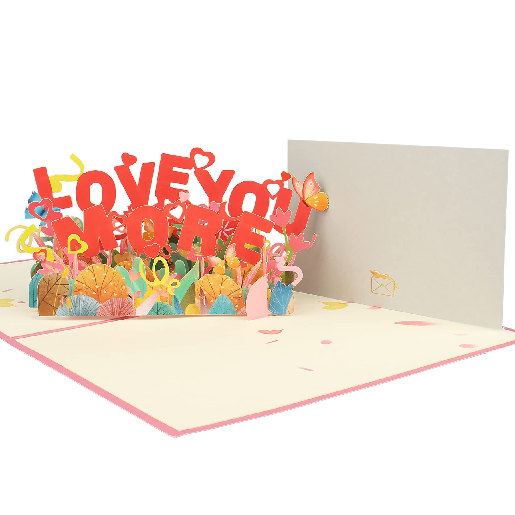 3D Handmade Pop Up Greeting Card for Women - Valentine's Day, Anniversary, Birthday, Mother's Day Gift for Wife, Lover, Her (Perfect for Wedding Anniversaries & Romantic Occasions)