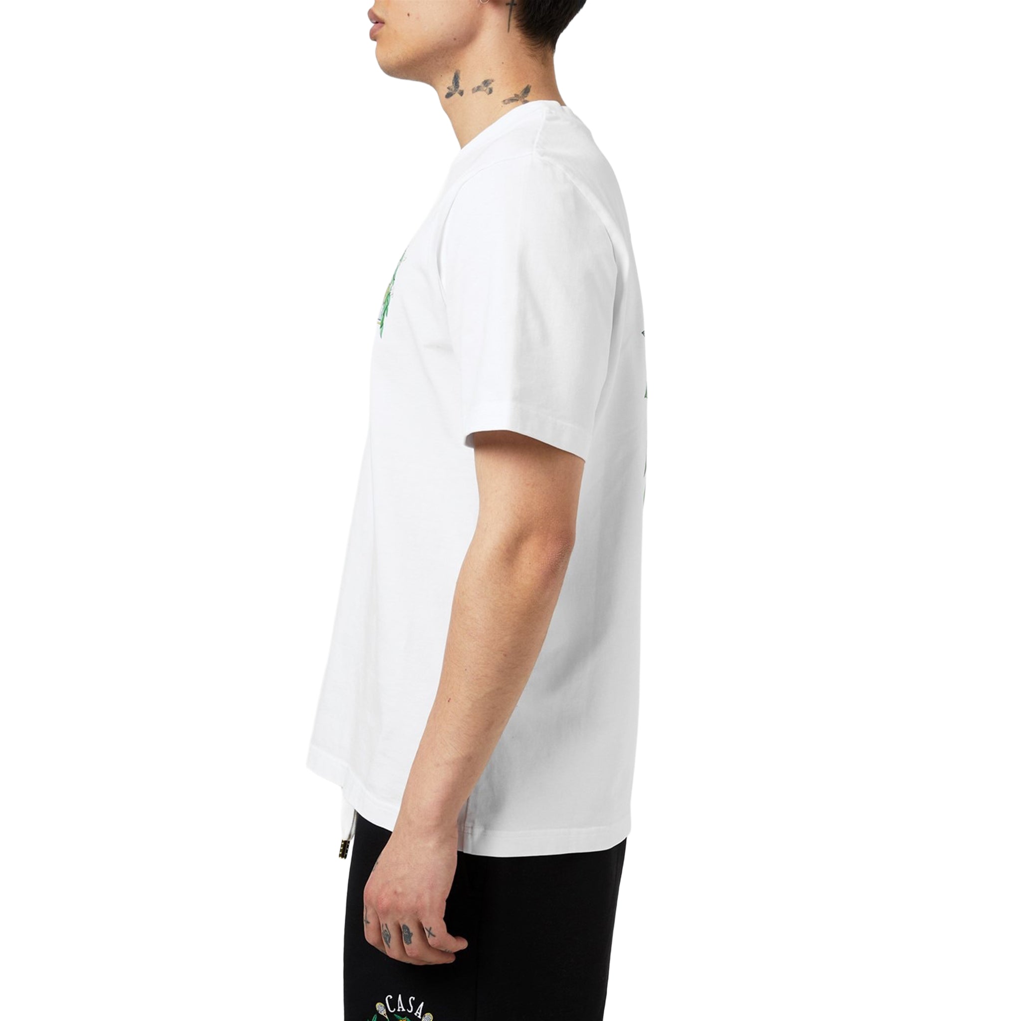Casablanca L'Arche Tennis Club Graphic White T-Shirt - Stylish Cotton Tee for Men - Perfect for Tennis, Casual Wear & Street Fashion