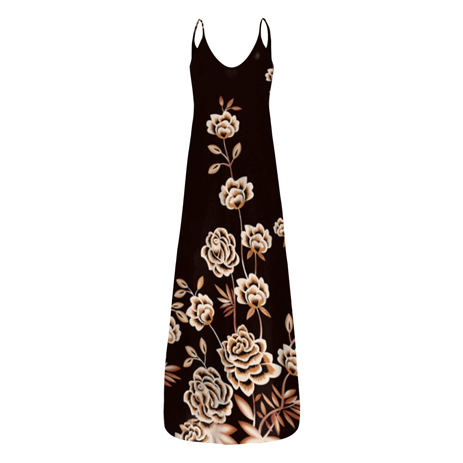 **Women's Casual Sleeveless Summer Dress with Pockets - Flowy Loose Fit Printed Pride Dress for Beach, Party & Everyday Wear**