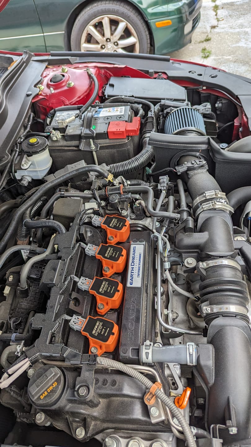 Honda 4 Cylinder High Performance Ignition Coil Packs - Upgrade for Civic, Accord, CR-V - Improve Engine Power & Fuel Efficiency
