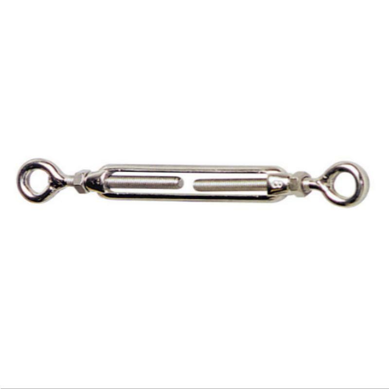 Stainless Steel BLA Open Body Turnbuckles with Eye and Eye - Perfect for Marine, Rigging, and Construction Applications