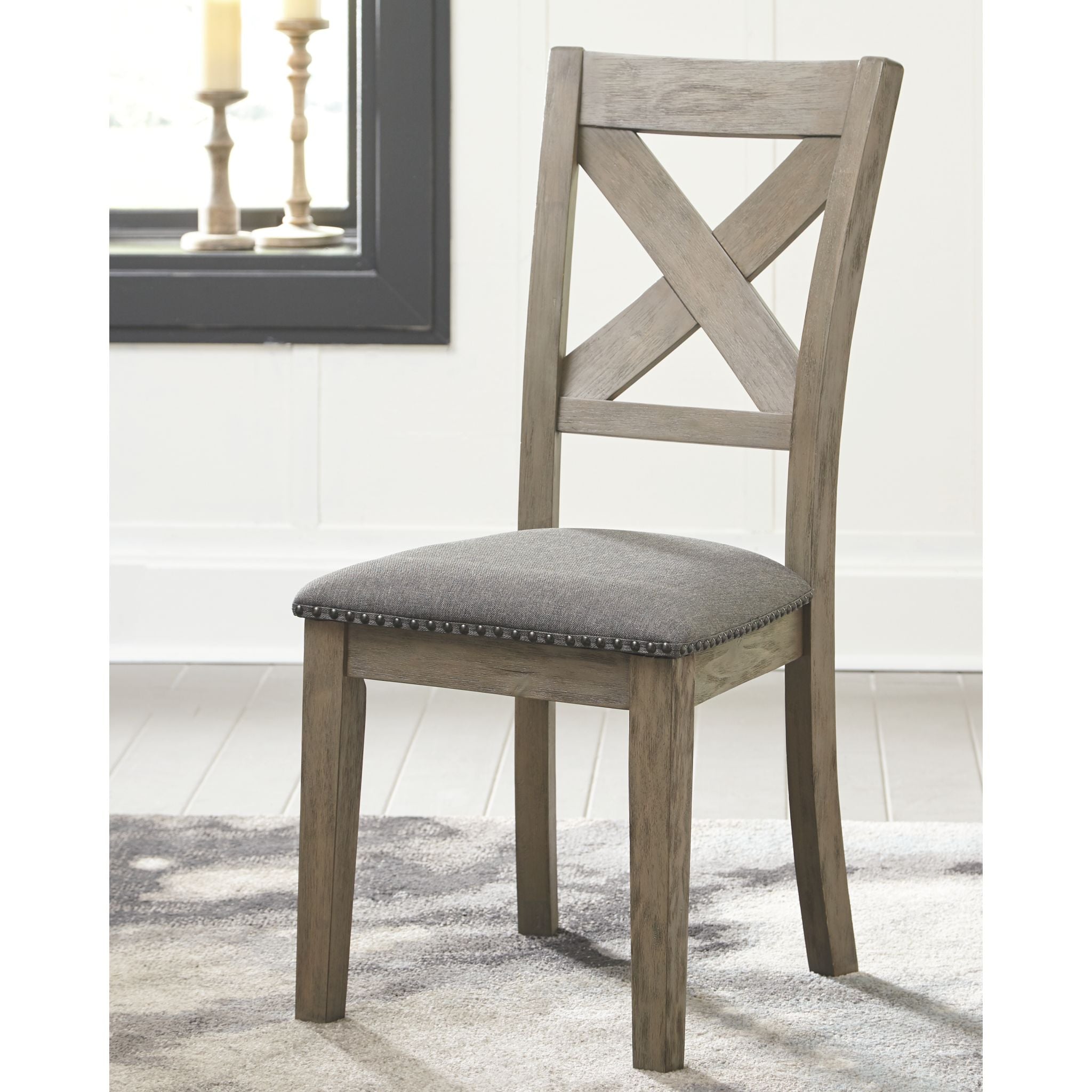 Aldwin Modern Side Chair in Gray - Sturdy Dining Room & Office Chair for Home & Workspace (D617 01) - Perfect for Small Spaces, Kitchen Nooks & Conference Rooms