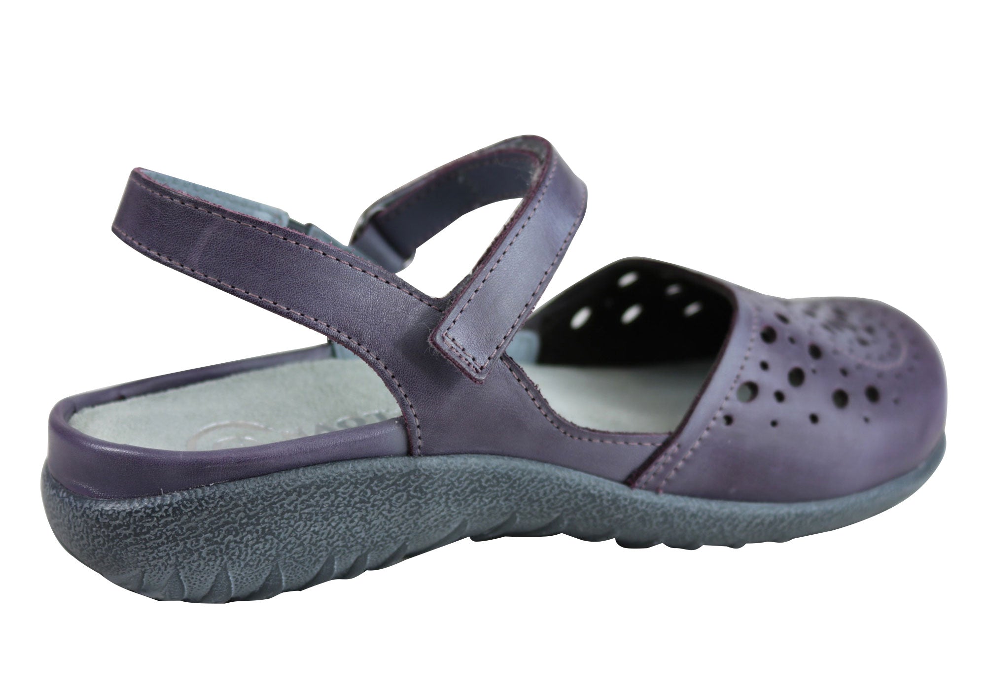 Naot Arataki Women's Orthopedic Leather Flat Sandals - Comfortable Closed-Toe Shoes for Plantar Fasciitis & Arch Support - Perfect for Work, Travel & Everyday Wear