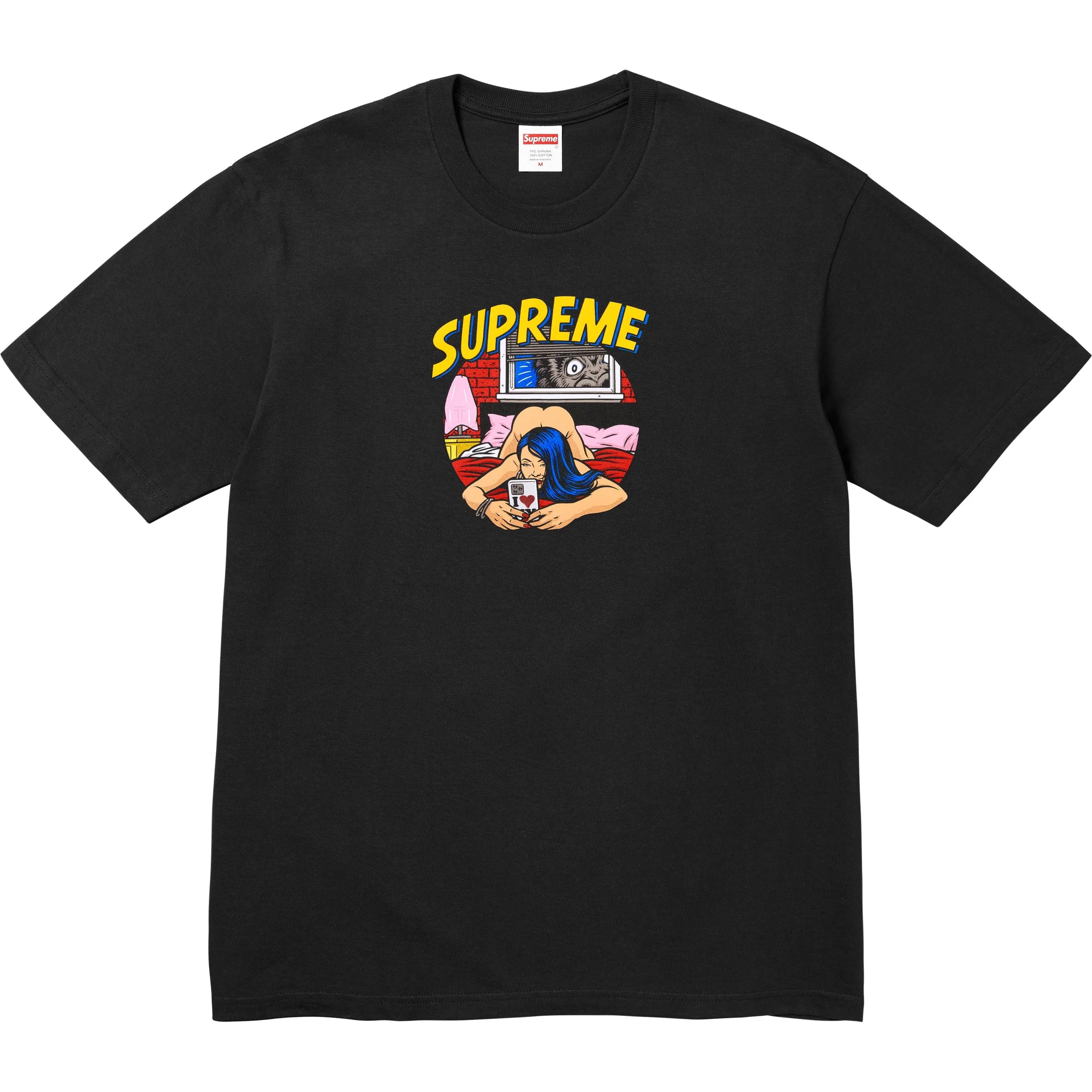 Supreme 25SS Bedroom Tee - Men's Casual Short Sleeve T-Shirt for Lounge & Home Wear | Streetwear Fashion Cotton Top for Relaxing & Sleep