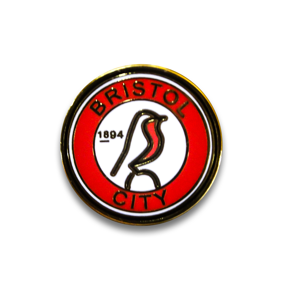 Bristol City Pin Badge - Collectible Enamel Lapel Pin for Bristol FC Fans - Perfect for Jackets, Hats & Backpacks