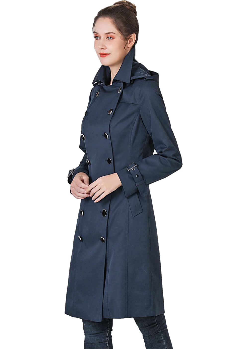 BGSD Women's Karla Waterproof Trench Coat - Classic & Plus Size Options | All-Weather Protection for Commuting, Travel & Outdoor Activities