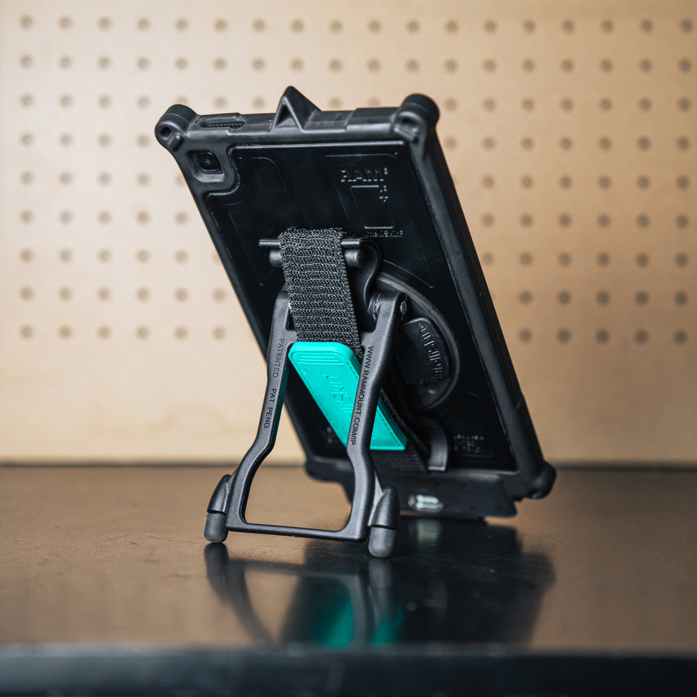 GDS® Hand Stand Magnetic Hand Strap & Kickstand for Tablets - RAM GDS HS1MU - Perfect for Reading, Gaming & Hands-Free Viewing
